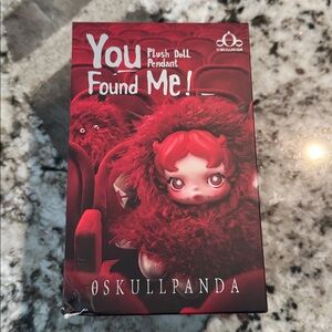 Authentic Pop Mart “You Found Me!” Skull Panda Plush Doll Pendant Blind Box
